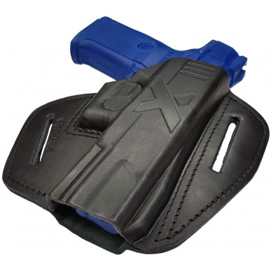 Ruger 시큐리티 9용 속사 권총집 – 가죽 OWB 홀스터