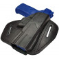 U9 Funda de Cuero para Ruger American, Funda de Desenfunde Rápido Negra VlaMiTex