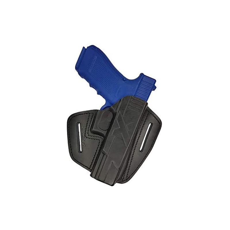 U9 Кожаная кобура для Glock 20 21 25 38 быстросъемная черная VlaMiTex
