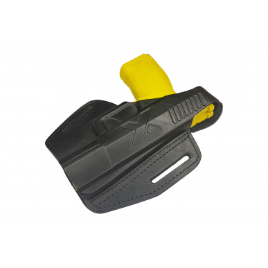 Nahkakotelo CZ P10 Compact OWB – Oikeakätinen, painonapilla