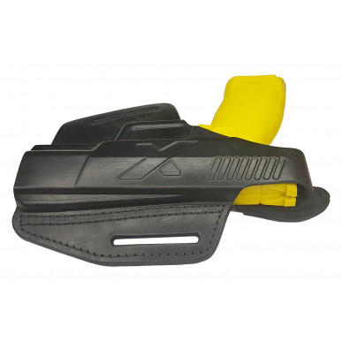 Nahkakotelo CZ P10 Compact OWB – Oikeakätinen, painonapilla