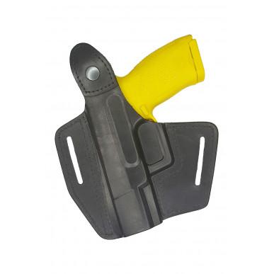 Nahkakotelo CZ P10 Compact OWB – Oikeakätinen, painonapilla