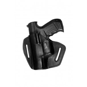 UXLi Holster en Cuir pour Record 2015 pour Gaucher Noir VlaMiTex – vue de face