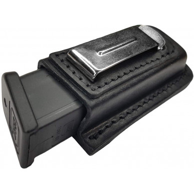 IWB Magazine Pouch Leather for Double Magazines 9mm .40 – Concealed Carry