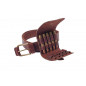 Estuche para cartuchos de cuero genuino marrón .223 REM cal VlaMiTex