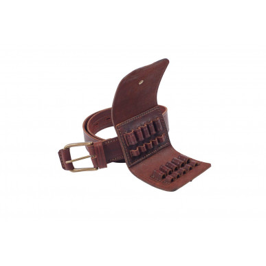 Estuche de cartuchos .223 Rem – Estuche de cuero marrón para 10 cartuchos de rifle