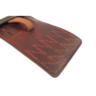 Patruunatasku .308 Win – Ruskea nahkakotelo 10 patruunalle