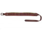 J45 Ceinture à cartouches en cuir véritable marron 20 cal