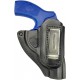 IWB 11 Funda para revólver Smith & Wesson 649 de piel negro VlaMiTex