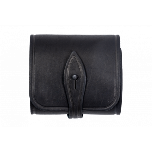 Porte-cartouches .308 Win Noir – Porte-ceinture en cuir véritable pour 5 cartouches