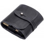 Estuche para cartuchos de cuero genuino .308 Win cal negro VlaMiTex