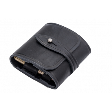 Porte-cartouches .223 Rem Noir – Porte-ceinture en cuir véritable pour 5 cartouches