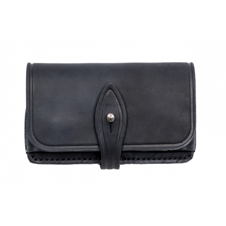 Patruunatasku Kaliber 12 Musta – Nahkainen, 6 lenkkiä