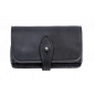 J26 Estuche para Cartuchos de Cuero Auténtico 12 Cal Negro VlaMiTex