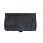 J26 Estuche para Cartuchos de Cuero Auténtico 12 Cal Negro VlaMiTex