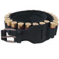 J25 Real Leather Cartridge Belt 12 Gauge Black VlaMiTex