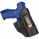 IWB 6 Pistolera de piel para Walther Creed negro VlaMiTex