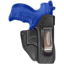 IWB 2 Leather Holster for Walther P22 black VlaMiTex