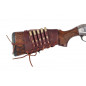 J19 Funda para Cartuchos de Cuero Auténtico Marrón Coñac 308 WIN Calibre 7