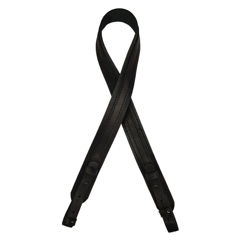 J8s Rifle Sling Genuine Leather Black J8s Rifle Sling Genuine Leather Black