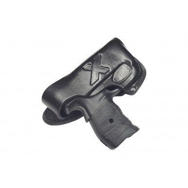 Leather Holster for Walther PDP Pepper Spray Gun OWB – Right-Handed with Snap Button