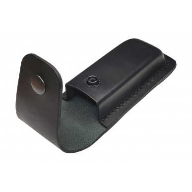 Nahkainen taittoveitsikotelo – Sopii 12,5 × 3,5 × 2,2 cm – Vyökiinnitys