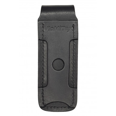 Nahkainen taittoveitsikotelo – Sopii 11 × 3 × 1,5 cm – Vyökiinnitys