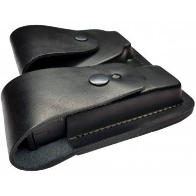 Nahkainen yhdistelmäkotelot – Käsiraudat ja lippaskotelo vyölle