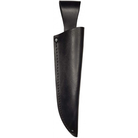 M19-3 nahkainen veitsen tuppi veitsenterälle 40 x 170 mm musta