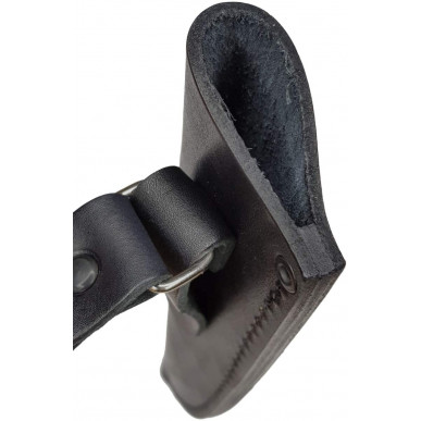 M19-3 Läder Knivslida för Knivblad 40 x 170 mm svart