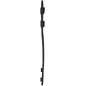 M15 3 x Suporte de Cinto Couro Genuíno Preto para 5 cm VlaMiTex