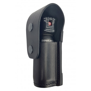 Leather Pepper Spray Holster – Fits up to Ø 3.8 cm / Height 12.5 cm