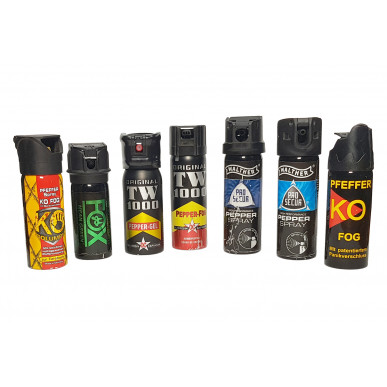 Funda de cuero para spray de pimienta – adecuada hasta Ø 3,8 cm / altura 12,5 cm