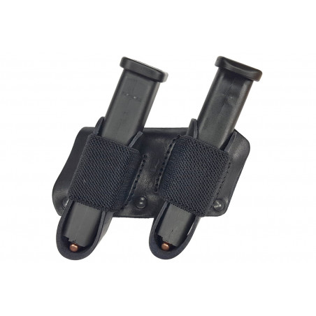 Double Leather Magazine Holder for IPSC – Double Pouch for 2 Magazines