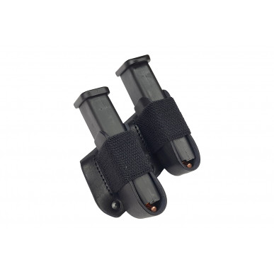 Portacargador doble de cuero para IPSC – Funda doble para 2 cargadores