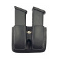 M4 Leather Magazine Holder Black Double-Stack Magazines VlaMiTex M4 Leather Magazine Holder Black Double-Stack Magazines VlaMiTex