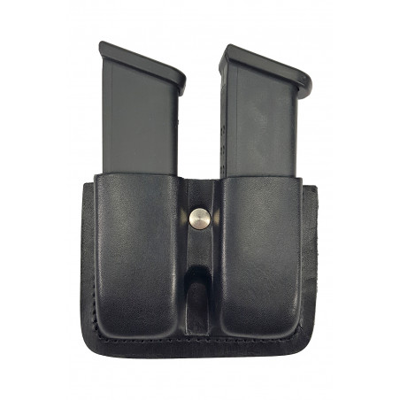 Leather Double Magazine Holder for Glock – Fits 9mm & .40 S&W Magazines