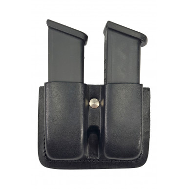 Leather Double Magazine Holder for Glock – Fits 9mm & .40 S&W Magazines