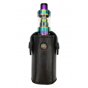i4 Riñonera para Asmodus Minikin v2 Cuero Auténtico Negro para Cinturón de hasta 5 cm VlaMiTex