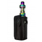 i4 Riñonera para Asmodus Minikin v2 Cuero Auténtico Negro para Cinturón de hasta 5 cm VlaMiTex