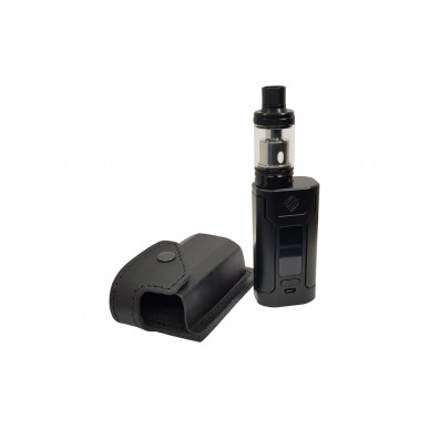 Funda de cuero para cinturón para Eleaf iKonn 220 – Funda de cuero genuino con botón a presión