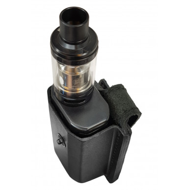 Funda de cuero para cinturón para Eleaf iKonn 220 – Funda de cuero genuino con botón a presión