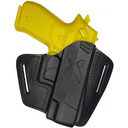 U16 Pistolera de cuero para Walther Creed negro VlaMiTex