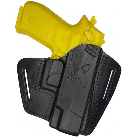 U16 Fondina da cintura per pistola Walther Creed in pelle nero VlaMiTex