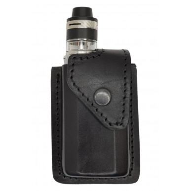 Funda de cuero para Aspire Feedlink – Estuche de cuero genuino con botón de presión