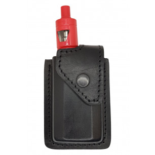 Leather Belt Pouch for eVic-VTC Mini + Cubis Pro – Genuine Leather Holster with Snap Button