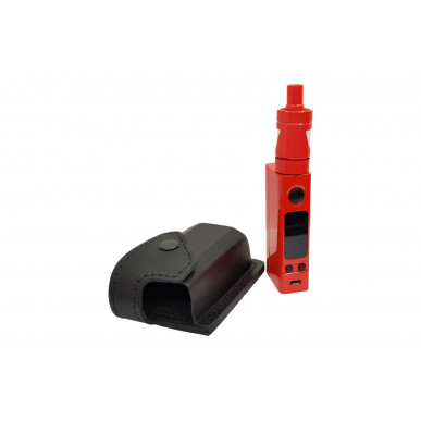 Funda de cuero para cinturón para eVic-VTC Mini + Cubis Pro – Funda de cuero genuino con botón de presión