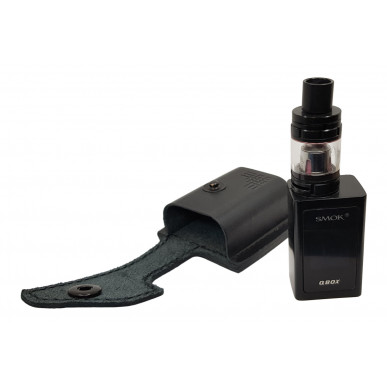 Kožené pouzdro na opasek pro SMOK Qbox Kit 50 W – Pouzdro z pravé kůže s drukem