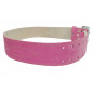 Cinturón reforzado G2 de 5 cm de cuero ROSA