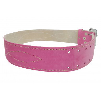 G2 vyö vahvistettu 5cm nahka PINKKI